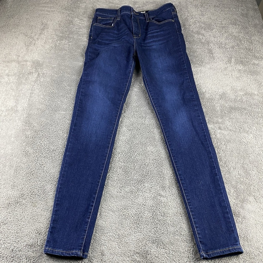 Levis 720 High Rise Super Skinny Jeans Womens 29 Blue Dark Wash Mid‎ Rise
